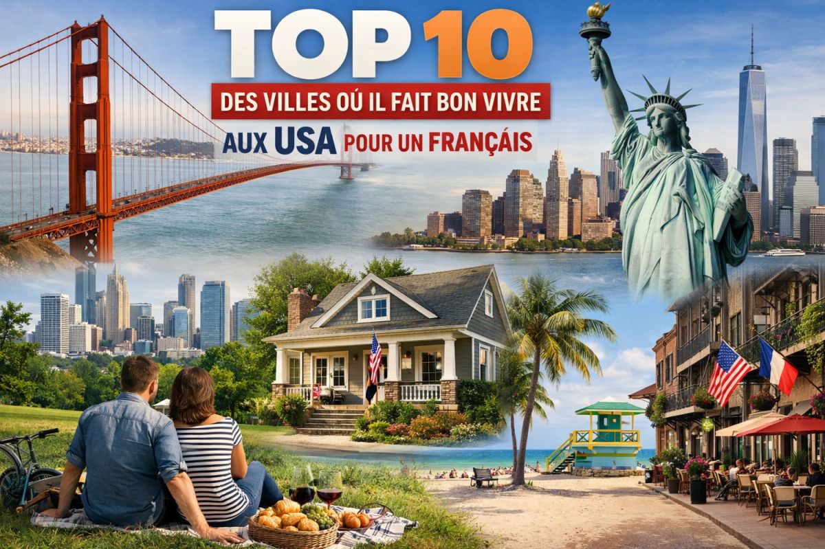 Top 10 des villes où il fait bon vivre aux USA pour un français